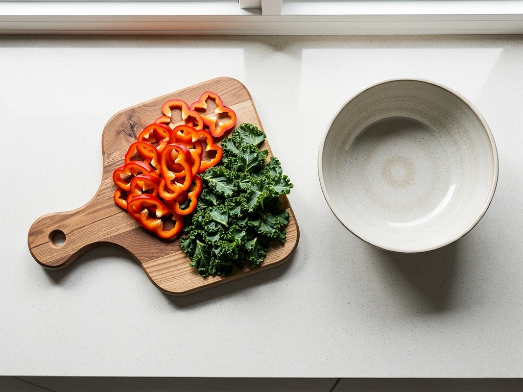 Gezonde ingrediënten op een aanrecht